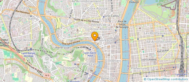 localisation de l'entreprise LE POTAGER DES HALLES à LYON