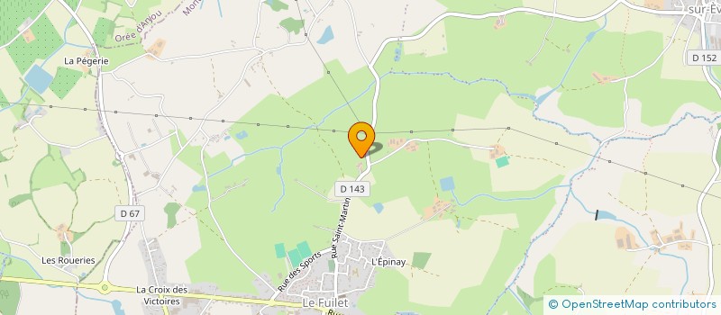 localisation de l'entreprise LE POTAGER DES MAUGES à MONTREVAULT-SUR-EVRE