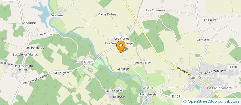 localisation de l'entreprise LE POTAGER DES POISSONS à MOULINS-SUR-TARDOIRE