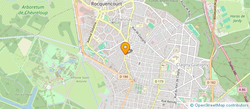 localisation de l'entreprise LE POTAGER DU CHESNAY  LE CHESNAY-ROCQUENCOURT