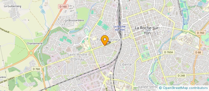 localisation de l'entreprise LE POTAGER GOURMAND à LA ROCHE-SUR-YON