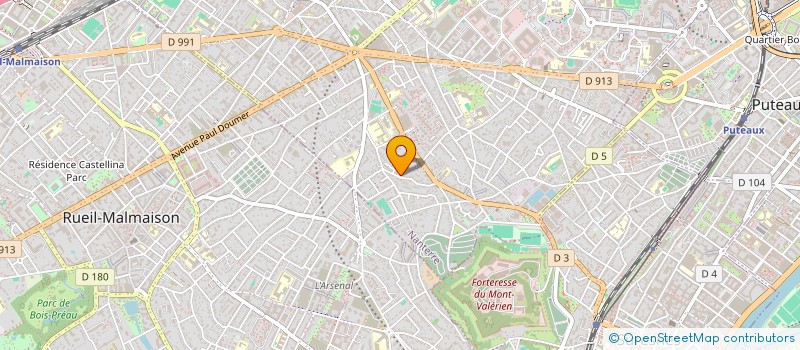 localisation de l'entreprise LE POTAGER RECLUS  NANTERRE