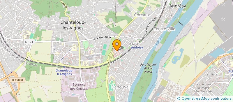 localisation de l'entreprise LE POTEAU  ANDRESY