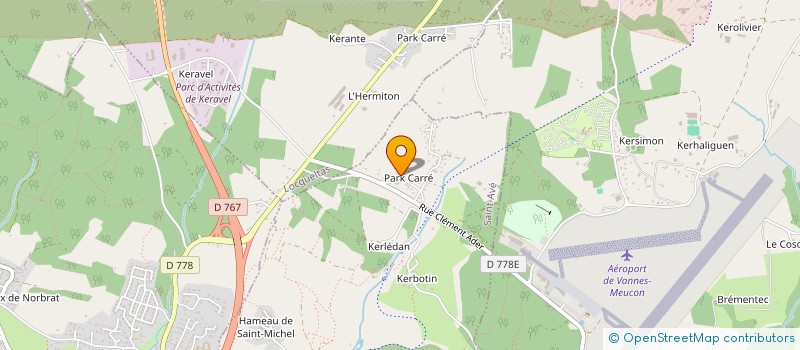 localisation de l'entreprise LE POTEAU  SAINT-AVE