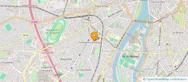 localisation de l'entreprise LE POTEAU ROSE  TOULOUSE