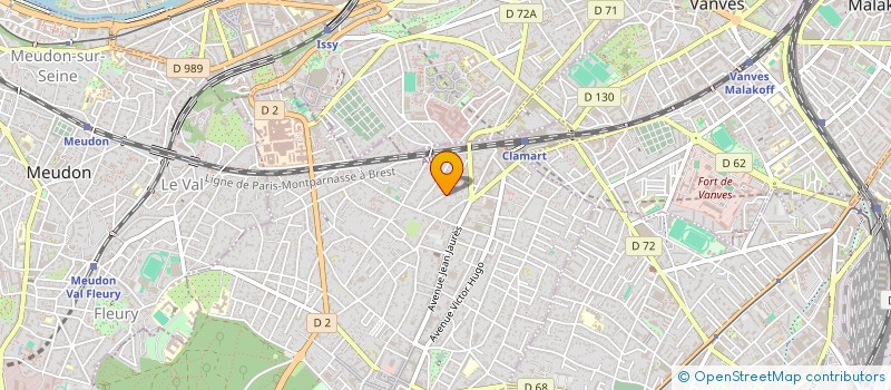 localisation de l'entreprise LE POTELET à CLAMART