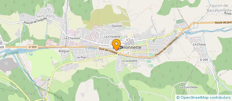 localisation de l'entreprise LE POTIER ALPIN  SAINT-PAUL-SUR-UBAYE