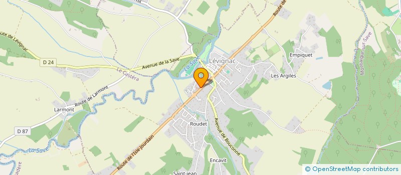localisation de l'entreprise LE POTON à SAINTE-LIVRADE