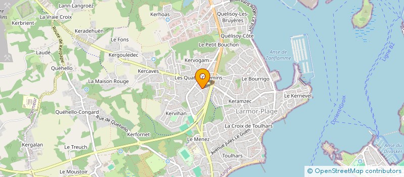 localisation de l'entreprise LE POTTIER  LARMOR-PLAGE