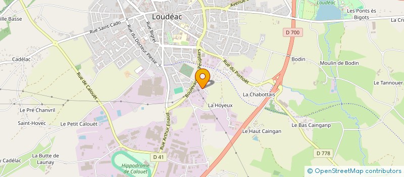 localisation de l'entreprise LE POTTIER FAMILY à LOUDEAC