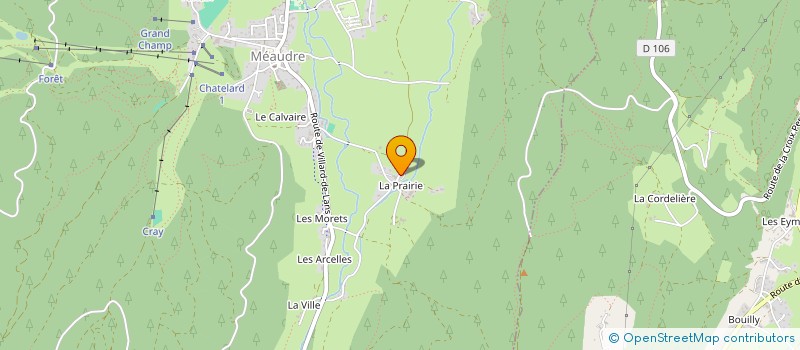 localisation de l'entreprise LE POUCE  AUTRANS-MEAUDRE EN VERCORS