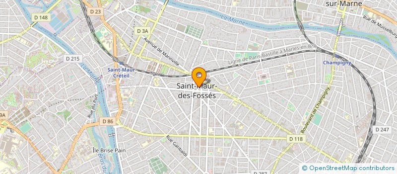 localisation de l'entreprise LE POUDRIER à SAINT-MAUR-DES-FOSSES