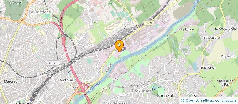localisation de l'entreprise LE POUDRIER à LIMOGES