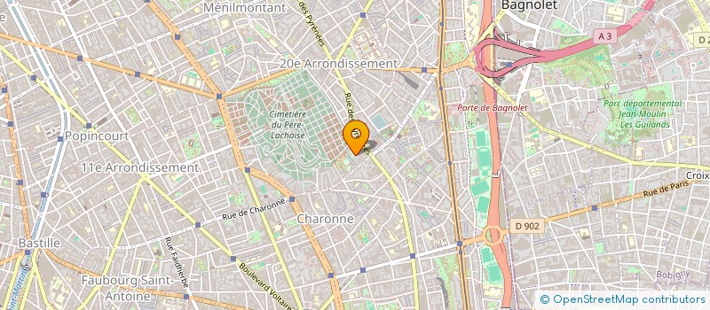 localisation de l'entreprise LE POUFFRE  PARIS