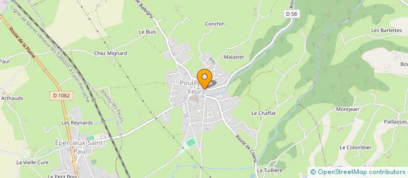 localisation de l'entreprise LE POUILLEROT  POUILLY-LES-FEURS