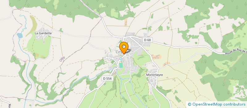 localisation de l'entreprise LE POULAILIER  SAINT-PIERRE-ROCHE