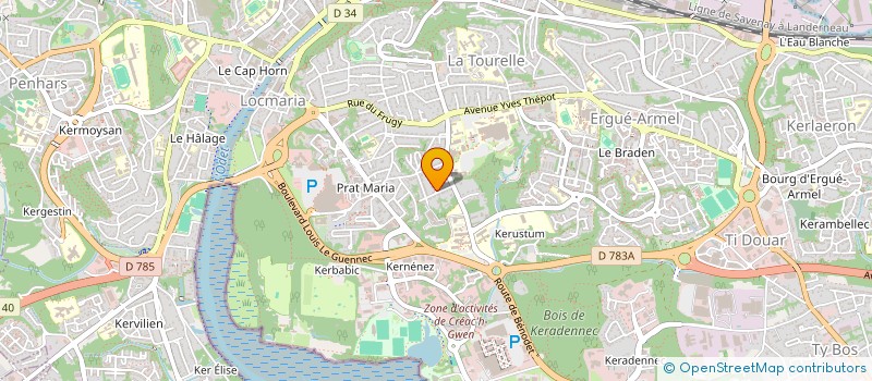 localisation de l'entreprise LE POULAILLER  QUIMPER