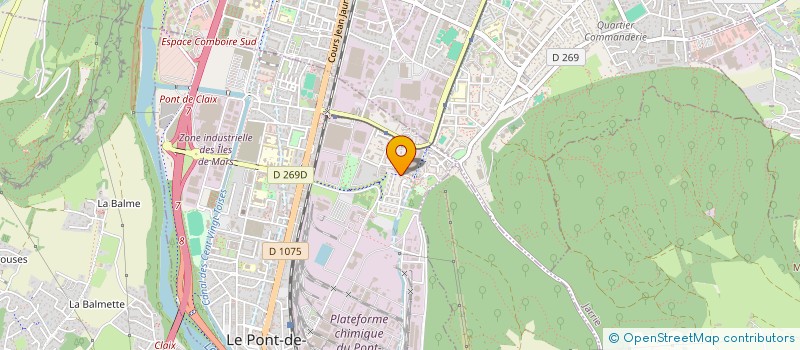 localisation de l'entreprise LE POULAILLER  LE PONT-DE-CLAIX