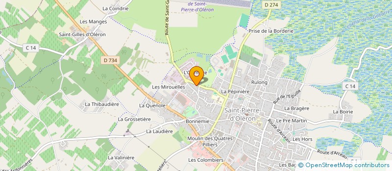 localisation de l'entreprise LE POULAILLER D OLERON à SAINT-PIERRE-D'OLERON