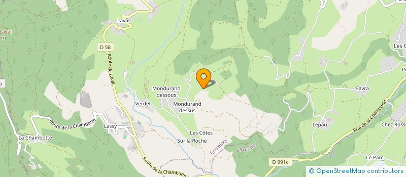 localisation de l'entreprise LE POULAILLER DE LA CHAMBOTTE  ENTRELACS