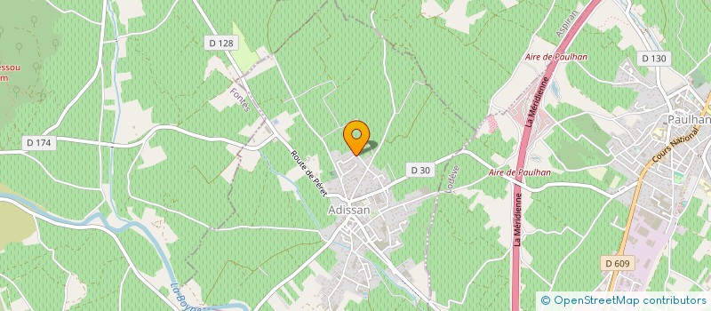 localisation de l'entreprise LE POULAIN  ADISSAN