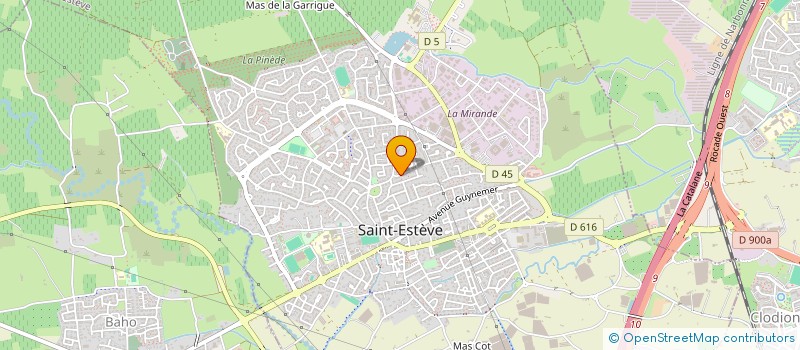 localisation de l'entreprise LE POULET COCORICO à SAINT-ESTEVE