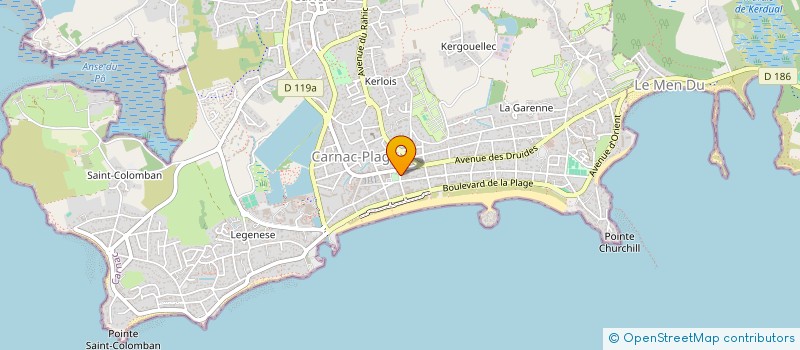 localisation de l'entreprise LE POULGA  CARNAC