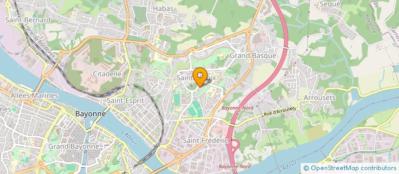 localisation de l'entreprise LE POULPE BLANC à BAYONNE