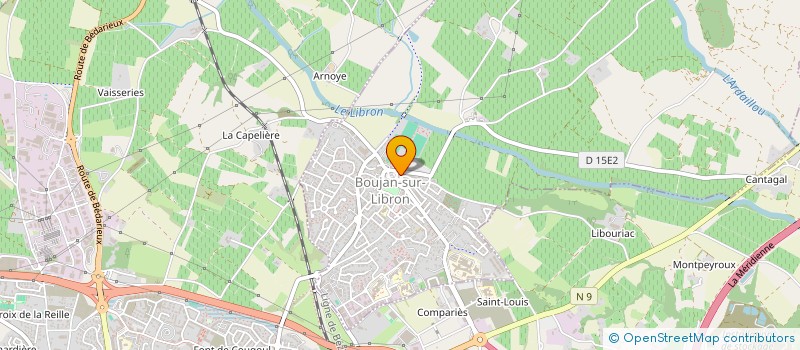 localisation de l'entreprise LE POULPE TAURIN  BOUJAN-SUR-LIBRON