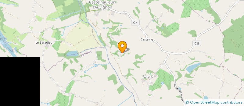 localisation de l'entreprise LE POUMARET  CASTELNAU SUR L'AUVIGNON