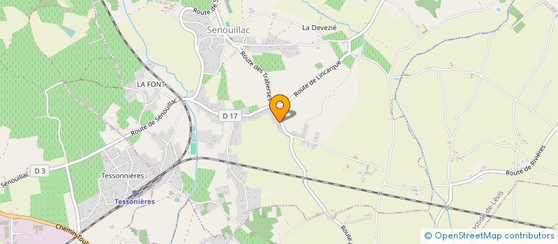 localisation de l'entreprise LE POUNTET  SENOUILLAC
