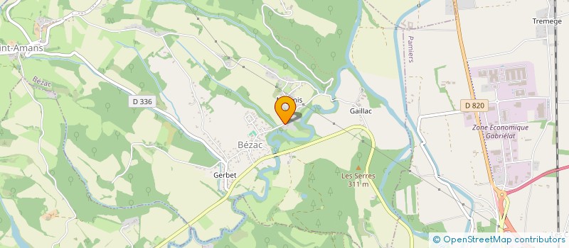 localisation de l'entreprise LE POUNTET à BEZAC
