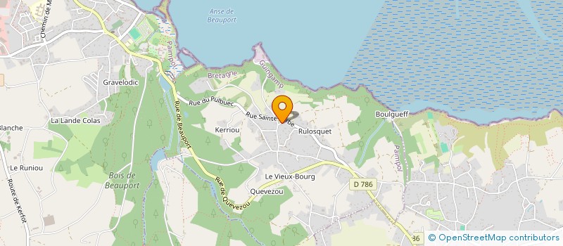 localisation de l'entreprise LE POURPIER  PAIMPOL