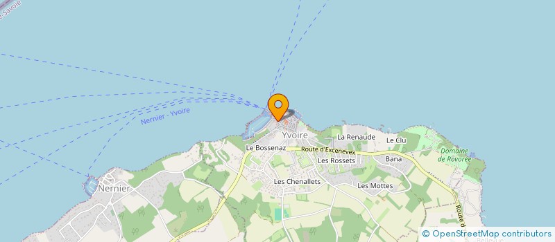 localisation de l'entreprise LE POURPRE  YVOIRE