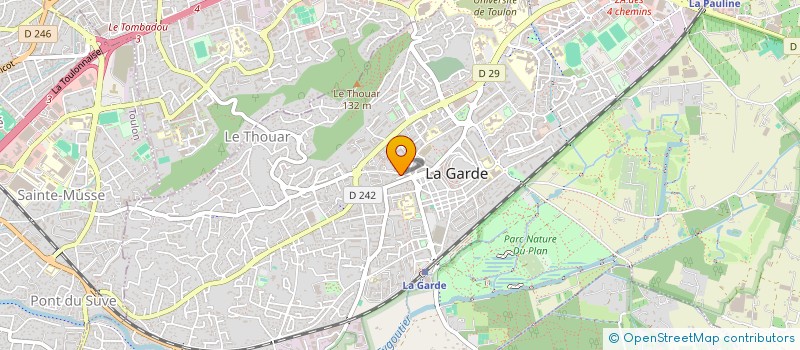 localisation de l'entreprise LE POUSSE POUSSE DU ROCHER ET DU CANTON 6 LA GARDE LE PRADET CARQUEIRANNE  LA GARDE