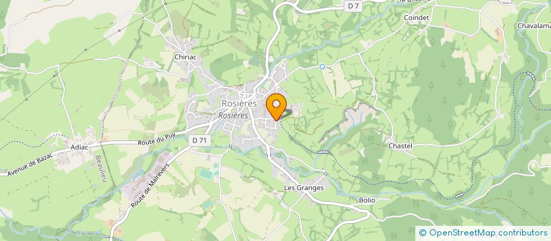 localisation de l'entreprise LE POUSSIER  ROSIERES