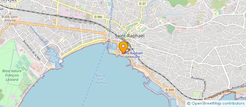 localisation de l'entreprise LE POUSSIN BLEU à SAINT-RAPHAEL