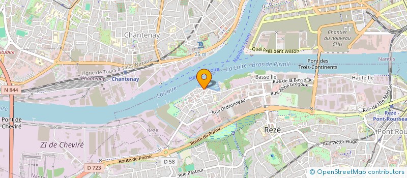 localisation de l'entreprise LE POUSSIN ROUGE  REZE