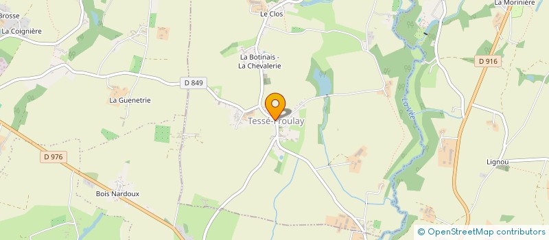 localisation de l'entreprise LE POYET à TESSE-FROULAY