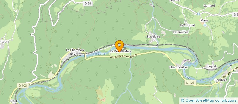 localisation de l'entreprise LE PRA DE MARS  VOREY