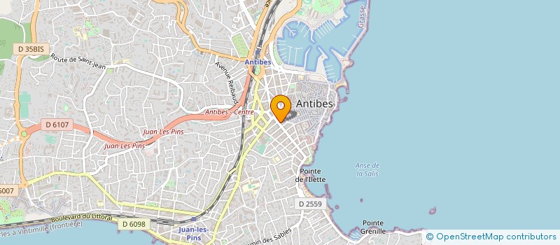 localisation de l'entreprise LE PRALIN à ANTIBES