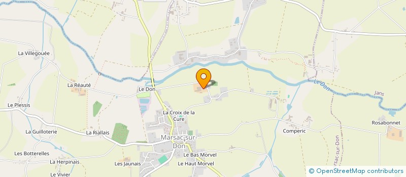 localisation de l'entreprise LE PRATEL à MARSAC-SUR-DON
