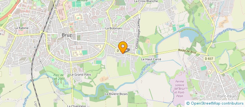 localisation de l'entreprise LE PRAZ  BRUZ