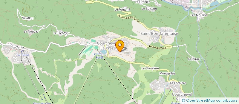 localisation de l'entreprise LE PRAZ ALEXANDRE à COURCHEVEL