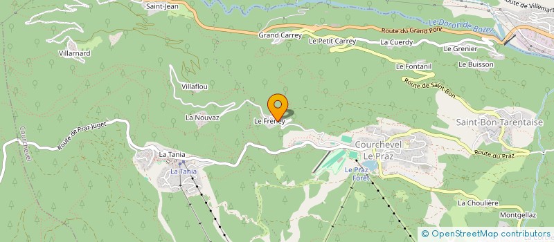 localisation de l'entreprise LE PRAZ EMBERTON à COURCHEVEL