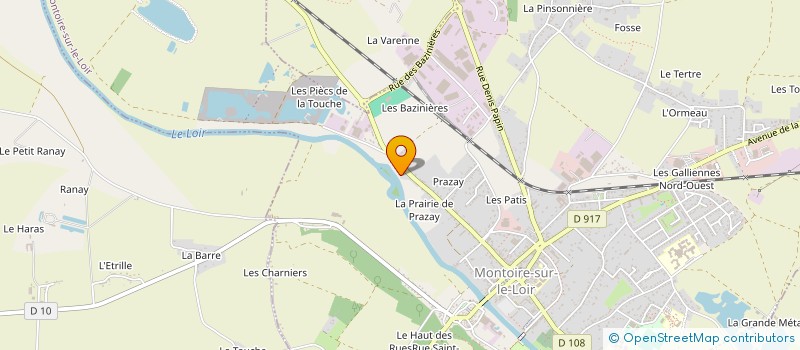 localisation de l'entreprise LE PRAZAY  MONTOIRE-SUR-LE-LOIR