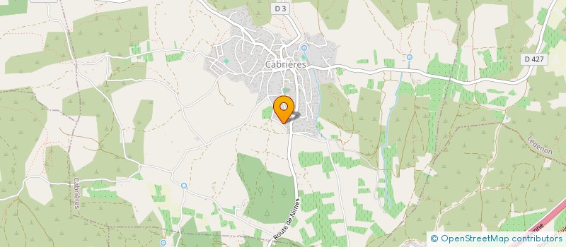 localisation de l'entreprise LE PRE AUX ACACIAS  CABRIERES