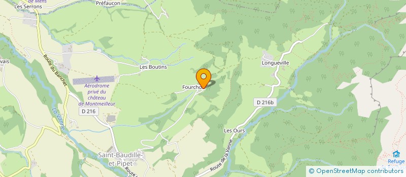 localisation de l'entreprise LE PRE AUX BOEUFS  SAINT-BAUDILLE-ET-PIPET