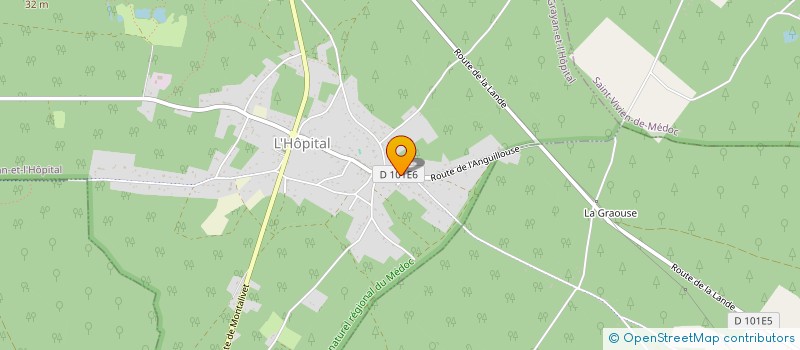 localisation de l'entreprise LE PRE AUX CHEVAUX  GRAYAN-ET-L'HOPITAL