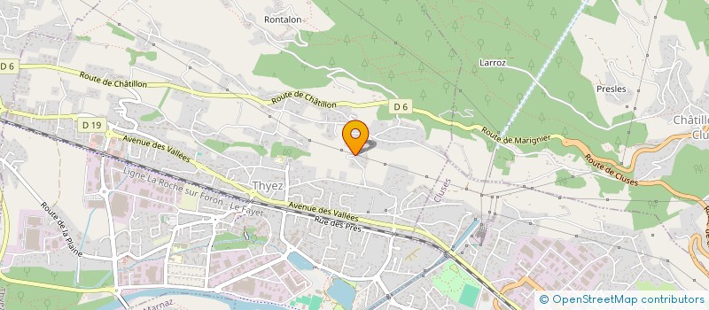 localisation de l'entreprise LE PRE AUX DONES  THYEZ